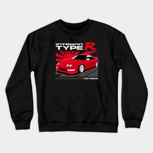 Acura Integra JDM Cars Red Candy Crewneck Sweatshirt